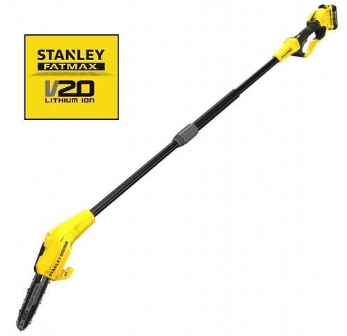 SFMCPS620M1-QW 18 V STANLEY FATMAX V20 AKU ŘETĚZOVÁ PILKA NA VĚTVE 20 CM - Dewalt-morava
