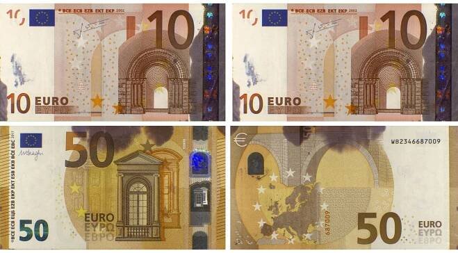 Replacement of stained euro banknotes at the Croatian National Bank