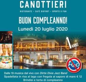 BUON COMPLEANNO - Canottieri Omegna – Ristorante 9090 – Foodie Cafè Bistrot – Outdoor Sports & Fun