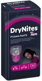 Huggies DryNites Pyjama Pants Girls, 9 ks (25 - 57 kg)
