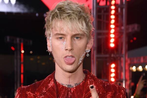 Machine Gun Kelly arrived on the red carpet with girlfriend Megan Fox.