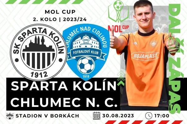 MOL CUP: Ve 2. kole hostíme Chlumec nad Cidlinou - SK Sparta Kolín, z.s.
