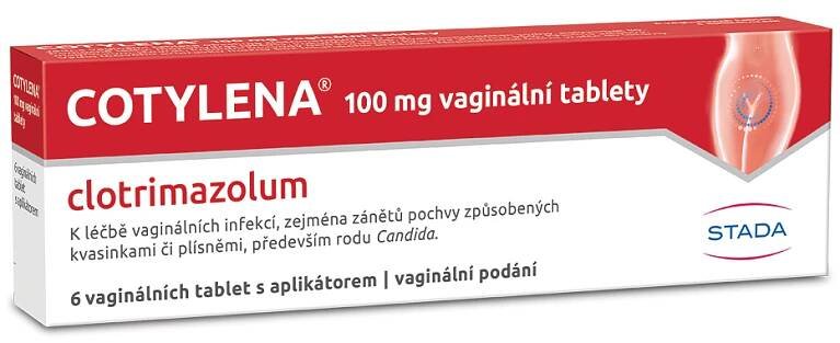 Cotylena 100 mg 6 vaginálních tablet