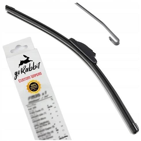 LIŠTA STĚRAČE PŘEDNÍ STĚRAČ 525mm 52,5cm TYP U BANÁN BEZ SKELETU