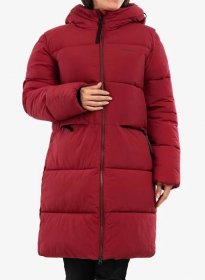 Dámský kabát Didriksons Nomi Parka 2 - ruby red