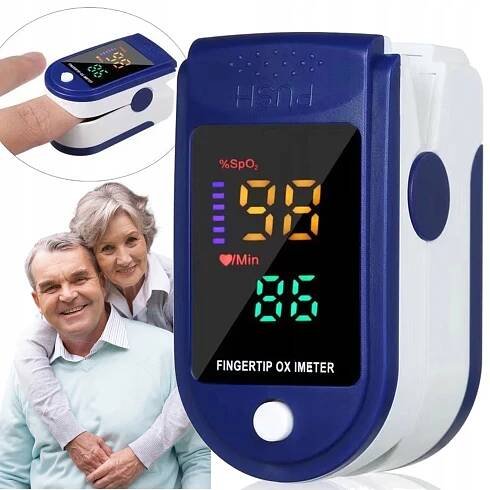 SPOLEHLIVÝ PULZOMĚR MĚŘENÍ MONITOR SRDEČNÍHO TEPU NA PRST PULZNÍ OXYMETR LED