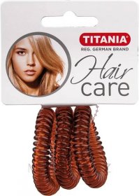 Titania - Gumička do vlasů "Anti Ziep", velká, hnědá