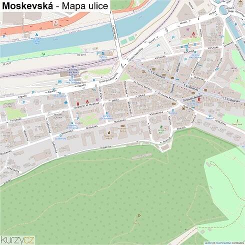 Moskevská - mapy | Kurzy.cz