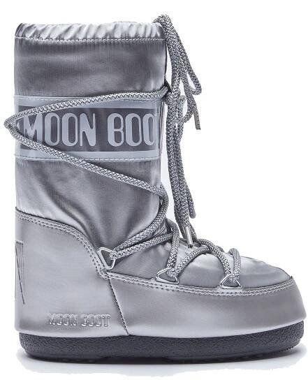 Dětské sněhule Moon Boot Icon Glance Silver