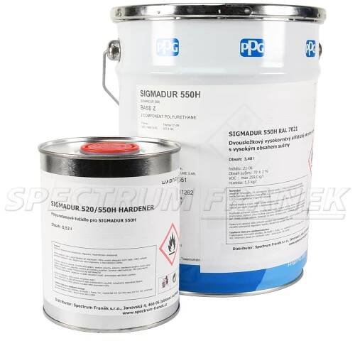 PPG SigmaDur 550H, 2K lesklý polyuretan-akrylátový vrchní lak