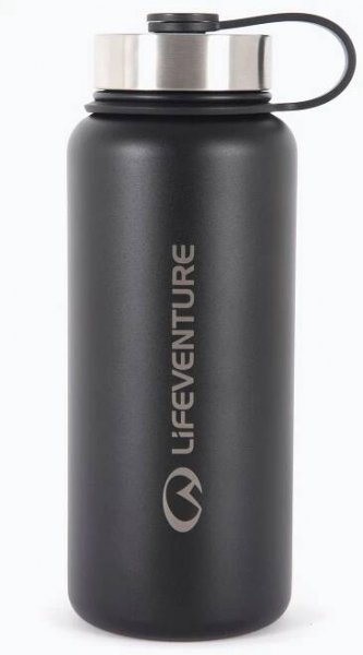 Termoláhev Lifeventure Stainless Steel Flask 1000 ml black