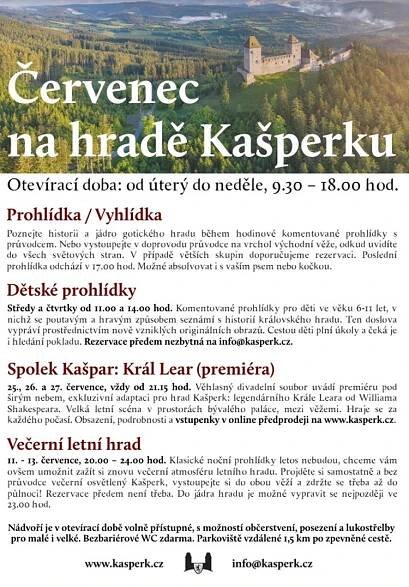Večerní letní hrad