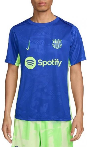 Pánské předzápasové fotbalové tričko s krátkým rukávem Nike Dri-FIT FC Barcelona Academy Pro