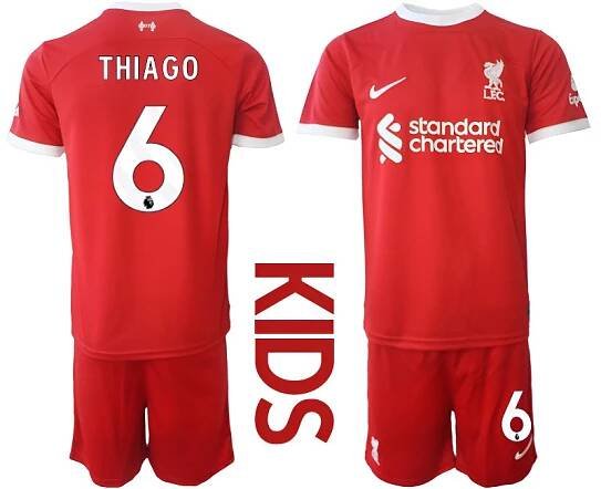 Dětská fotbalová souprava 23-24 Liverpool FC domácí dres + Thiago 6