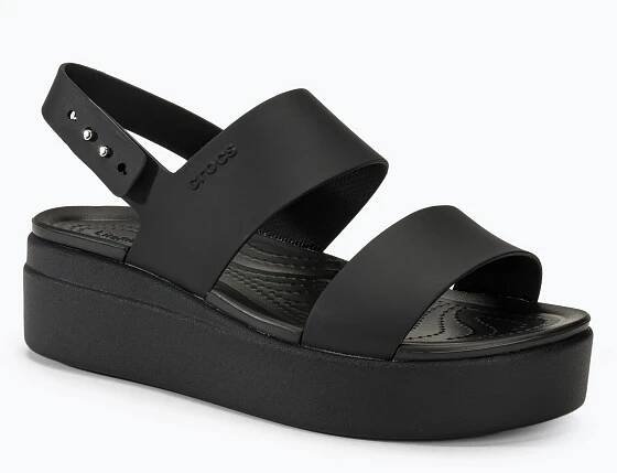 Dámské sandály Crocs Brooklyn Low Wedge black/black