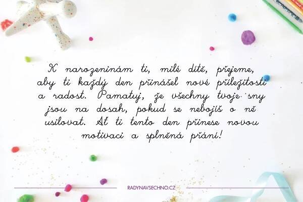 Rady na všechno - Originální přáníčka k narozeninám pro děti plná radosti