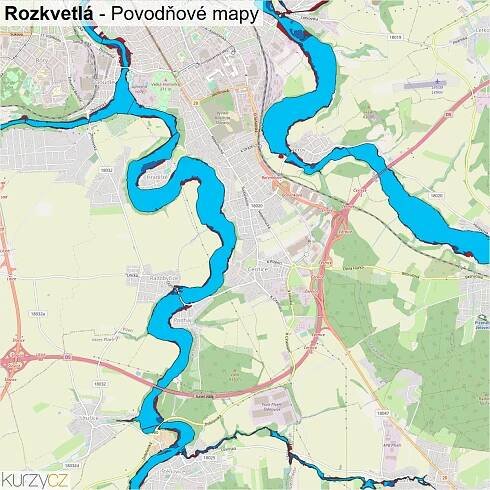Rozkvetlá - mapy | Kurzy.cz