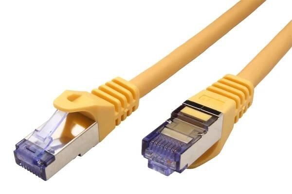 Patch kabel Roline S/FTP cat 6A, LSOH, 2m, žlutý