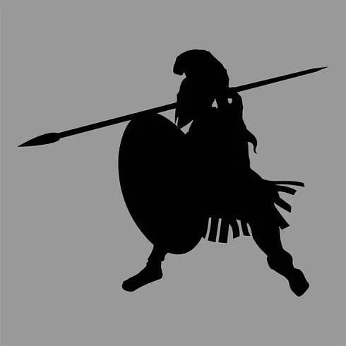 Knight silhouette model — Stock obrázek