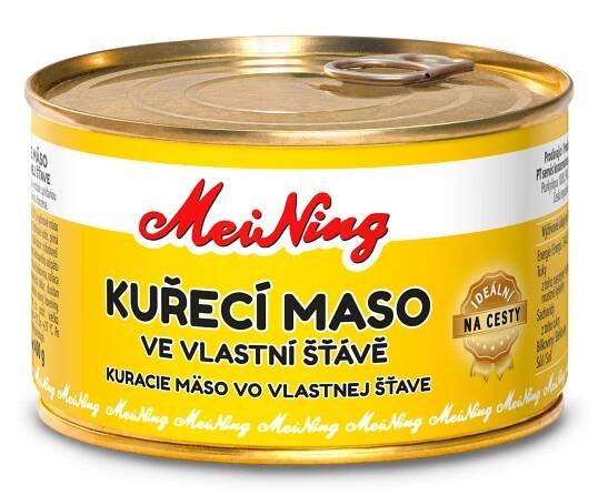Kuřecí maso ve vlastní šťávě 400g • PT Servis