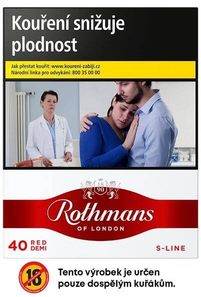 Rothmans S-Line 40s Red –⁠⁠⁠⁠⁠⁠ Doprodej