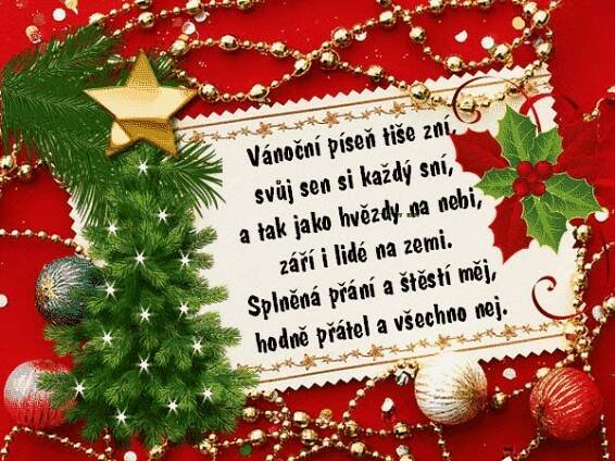 Přání - přáníčka - vánoční