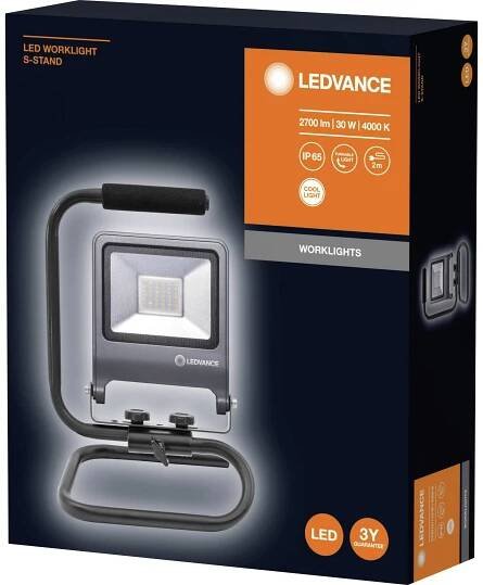 LEDVANCE LED Worklights S-STAND L LED stavební reflektor 30 W 2700 lm neutrální bílá 4058075213852 : Půhy.cz