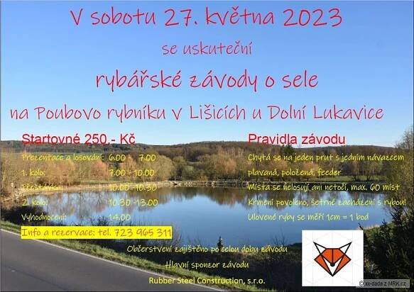Rybářské závody o sele v Lišicích
