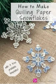 how to make quilling paper snowflakes with a free printable templates