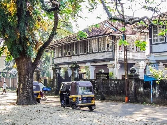 Haus im Kolonialstil in der Altstadt Fort Kochi