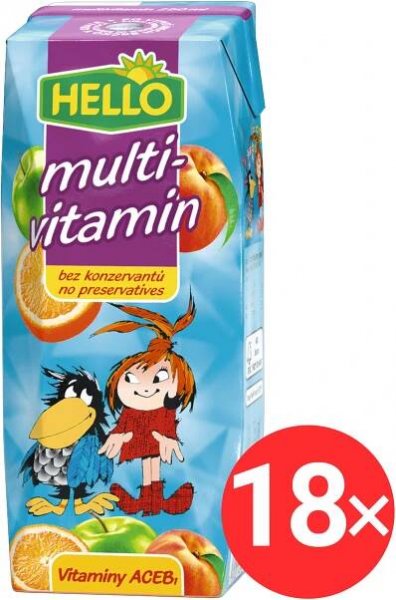 HELLO Mini Multivitamin 18× 250 ml