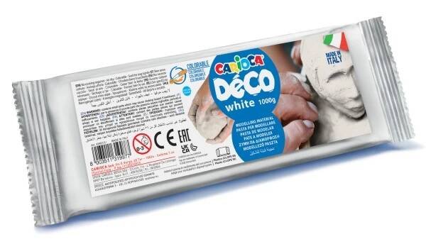 Carioca Déco bílá samotvrdnoucí modelovací hmota 1 kg : 8003511319977