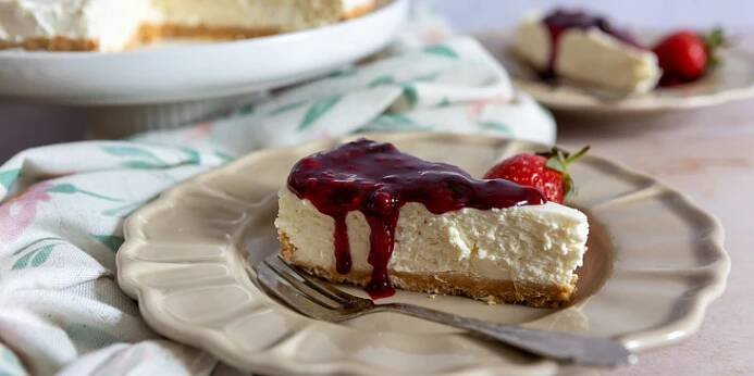 Nepečený cheesecake s ovocem