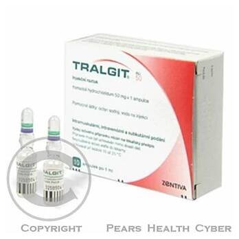 TRALGIT 50 INJ  10X1ML/50MG Injekční roztok (Bolest a zvýšená teplota)