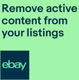 Remove active content from listings