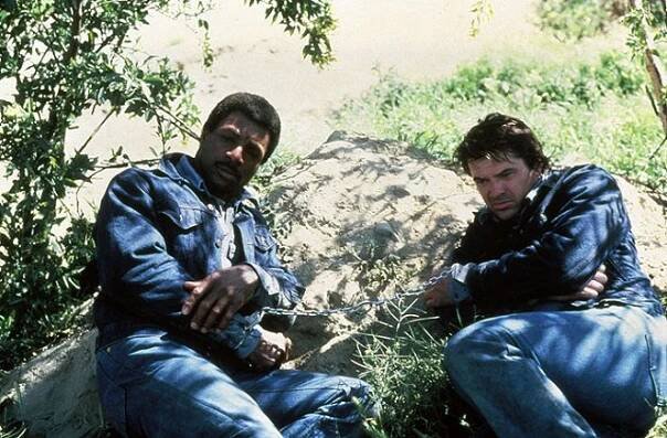 Útěk v řetězech - Z filmu - Carl Weathers, Robert Urich