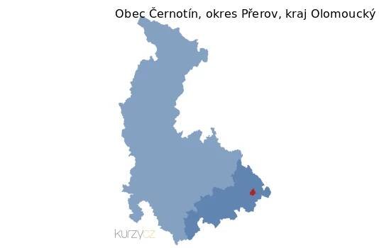 Černotín v kraji Olomoucký