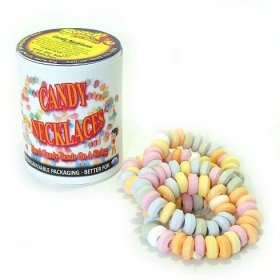 Vending label for Candy Necklaces.