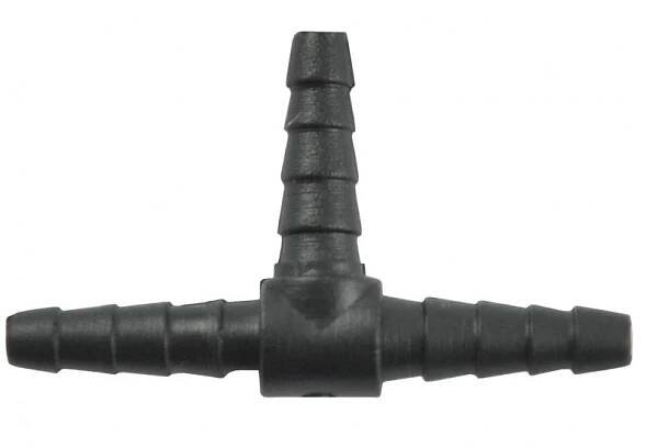 T-kus 37x22x4 / 5 mm, konektor, spojka, rozdělovač vzduchových hadic, kapaliny PLASTIK