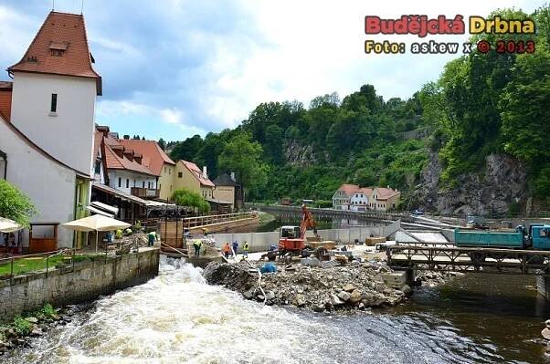 Rekonstrukce jezu Jelení lávka Český Krumlov