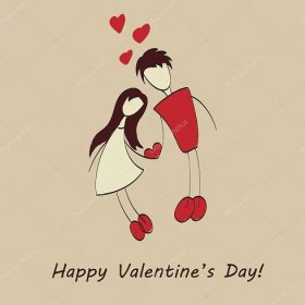 Stáhnout - Vtipný pozdrav karty pro den svatého Valentýna, vektorové — Ilustrace