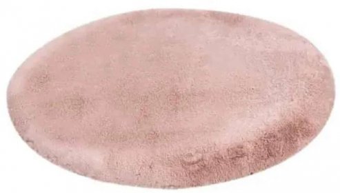 INKU Kusový koberec kulatý Heaven 800 Powder pink Lalee collection