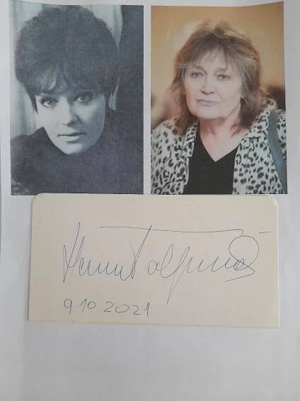 Autogram Hana Talpová