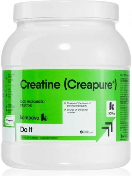 Kompava Creatine Creapure podpora správného fungování organismu vegan