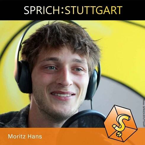 Moritz Hans bei der Podcast Aufzeichnung von SPRICH:STUTTGART