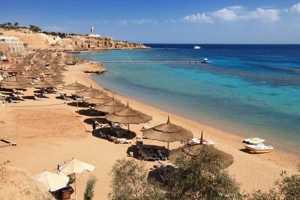 Sharm El Sheikh, pláž Montazah, Egypt | Krásné pláže