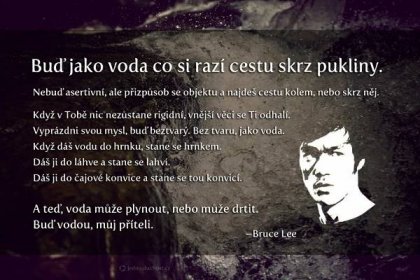 Bruce Lee - voda - Jedno.Duchost.cz