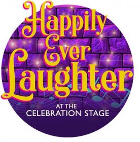 Happily Ever Laughter minimal text logo