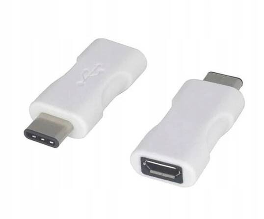 PremiumCord kur31-04 Redukce USB 3.1 konektor C/male - micro USB konektor B/female bílý