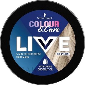 Koupit Semi-permanentní 5-minutová maska na vlasy - Schwarzkopf Live Colour & Care 5 Minute Hair Mask na makeup.cz — foto Icy Pearl